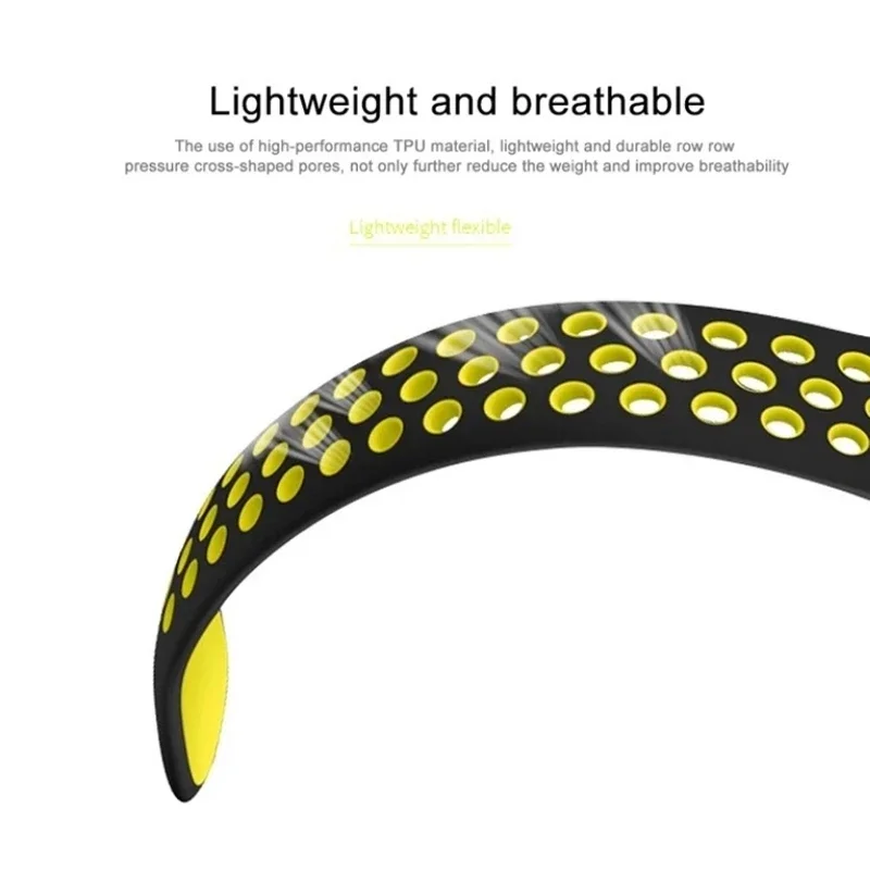 20 22mm Breathable Strap For Amazfit Cheetah Pro/Round Silicone Watchband For Amazfit GTR 4 3 3Pro GTS 2 3 4Mini GTS2e Bip 3 5 U