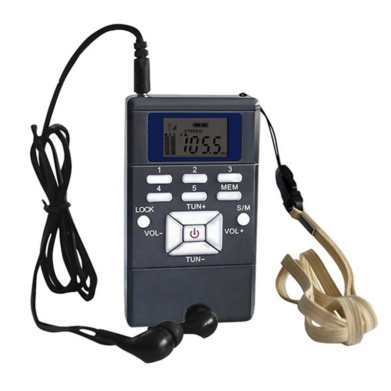 Radio Fm Digital, minialtavoz, receptor portátil, reproductor de música de una sola banda, pantalla Led