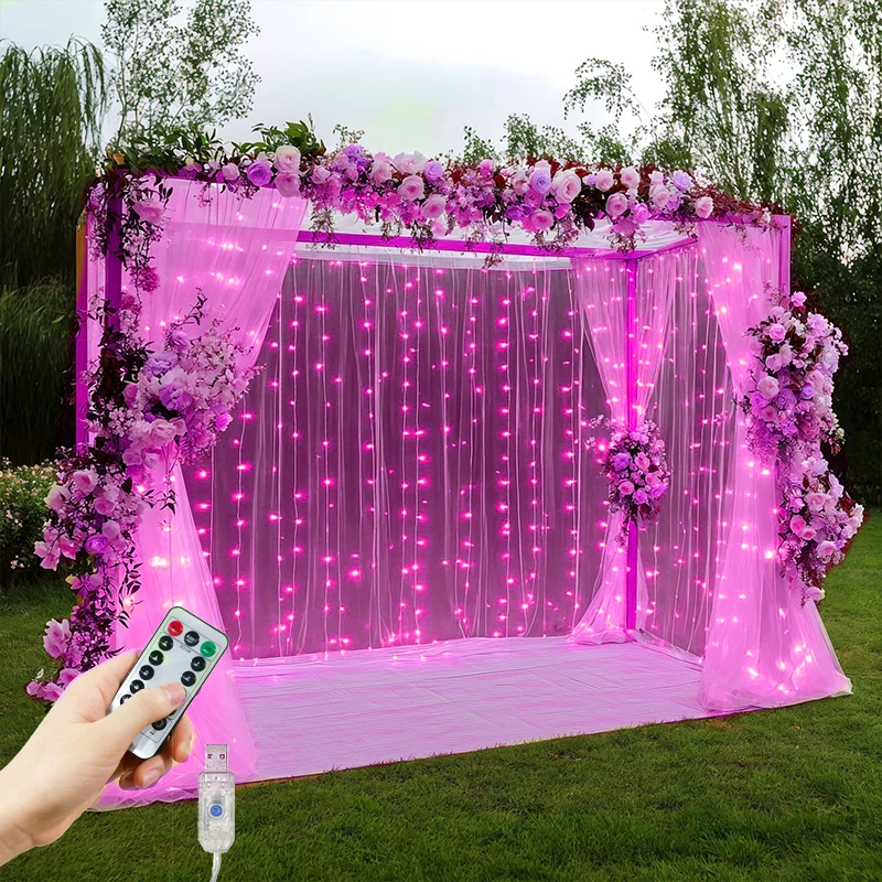 USB Plug  Fairy LED Light with Remote 8 Modes Wedding Valentine's Day Ramadan Decoration for Home