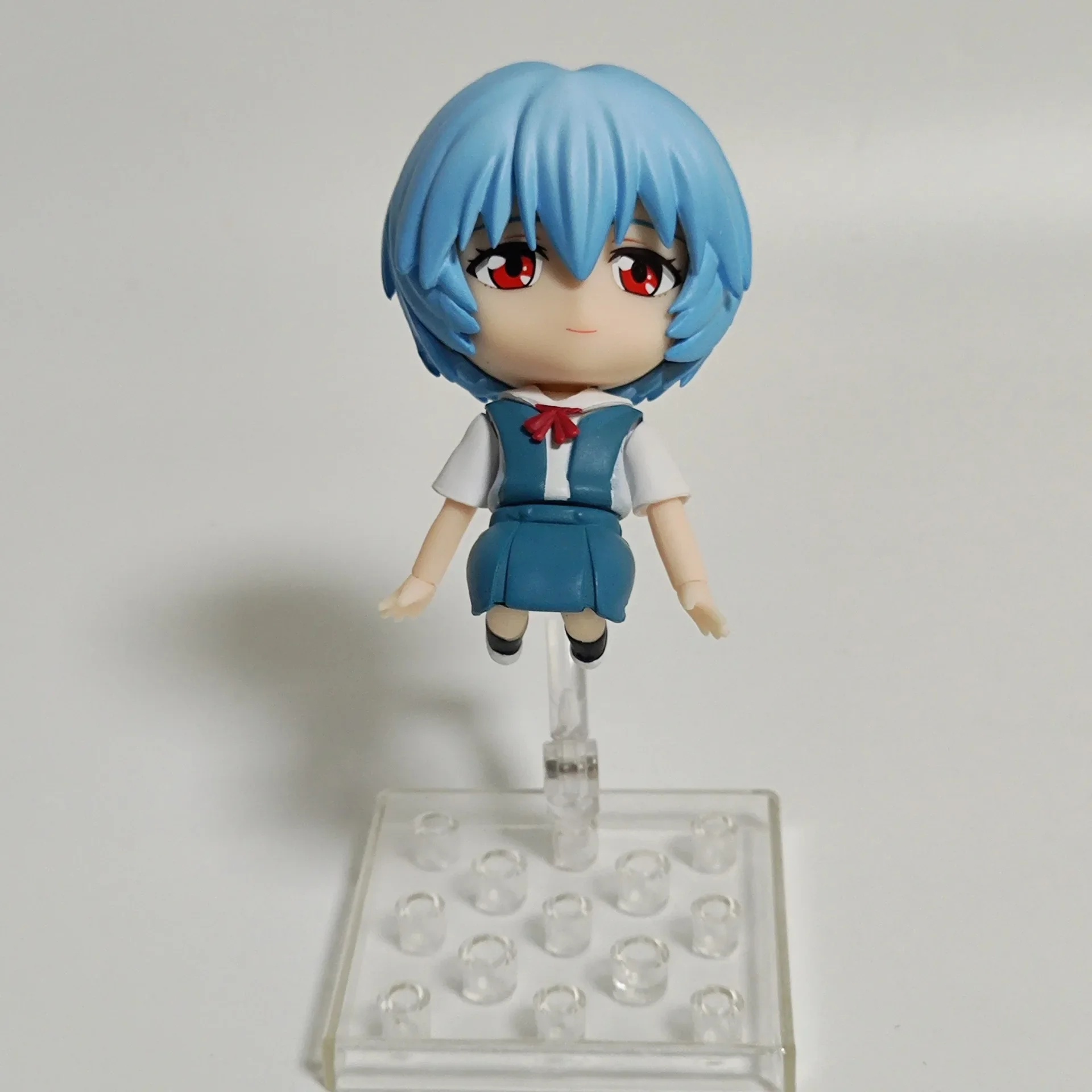 10 см аниме EVA Ayanami Rei Q-версия kawaii Clay Man Joint mobility Фигурки ПВХ Модель Статуя Игрушки кукла Декор стола Подарки