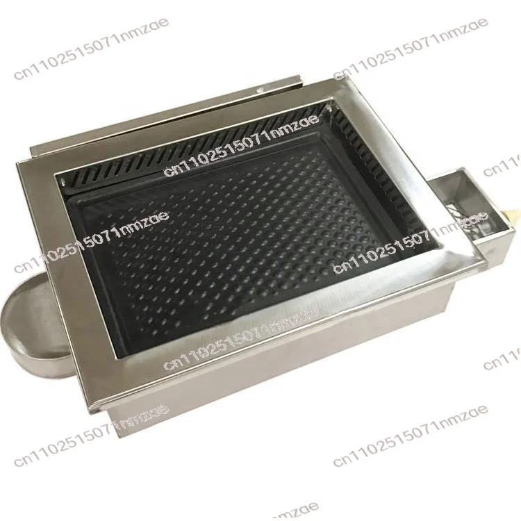 

Indoor Gas Barbecue Table - Rectangular Commercial Restaurant BBQ Dining Table