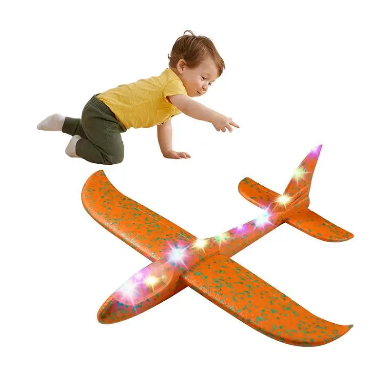 

markii CM LED Hand Throw Flying Glider Planes Foam Model samolotu EPP Resistant Breakout Aircraft Party Game Children Outdoor Toy