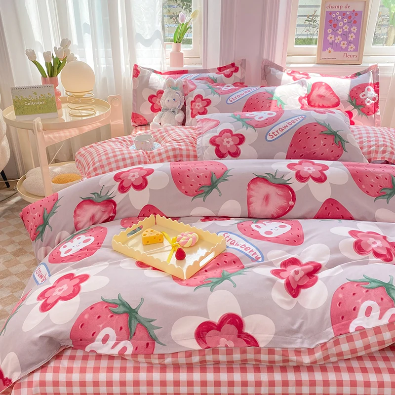 4-piece bedding set comforter set Soft and comfortable  for be suited to four seasons Suitable for the room dormitory