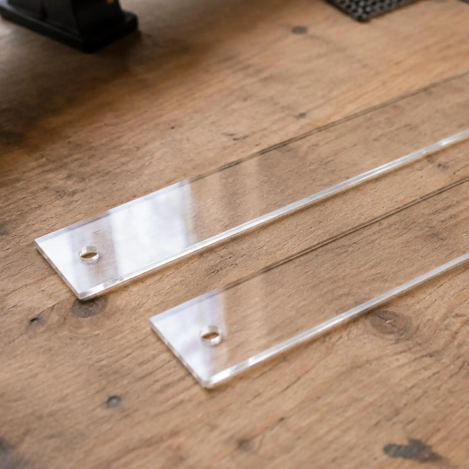 Durable Acrylic Ski Wax Removal Scraper for Ski and Snowboard Tuning with Round Hanging Hole for Tool Rack Use
