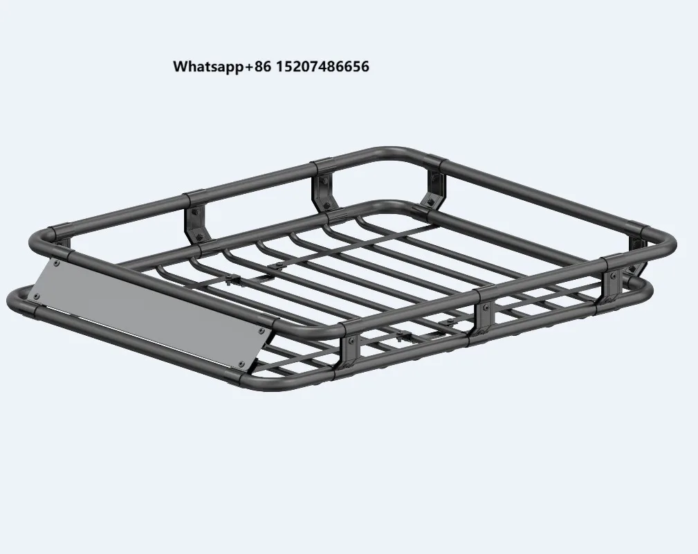

D-Series Steel Car Roof Rack D140 with High-Temp Spray Coating 140x100x15.5cm 75kg Capacity Travel Ready