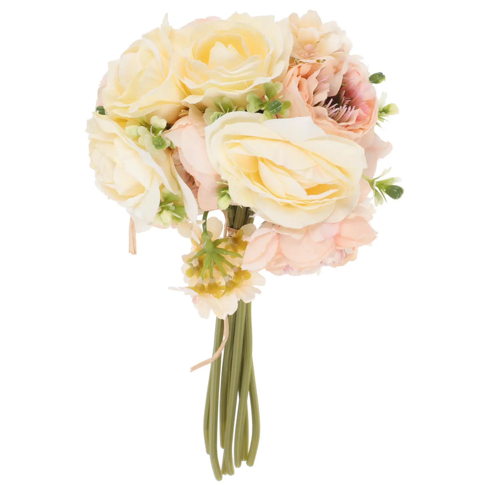 

Romantic Bouquet Simulation Floral Wedding Bouquet Wedding Decor Bridal Holding Flower Lifelong Use Lifelike Plant Ornament