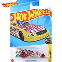 24L Original Hot Wheels Car Mustang Funny Car Boys Toys Scale 1/64 Diecast Voiture Metal Model Collection Juguetes Birthday Gift