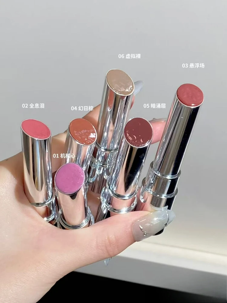 Qianyan Cheeryep Solid Water Light Mirror Lipstick Y3K Long-lasting Moisturizing Essence plumper Lip Glaze
