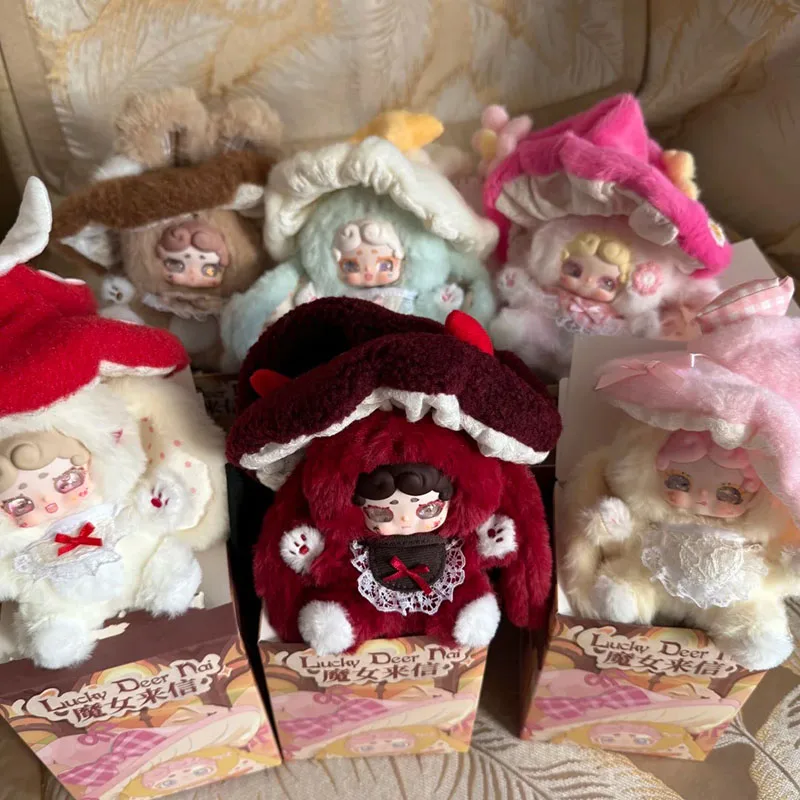 

LuckyDeerNai Halloween Hand Card The Witch'S Letter Series V5 Mushroom Blind Box Sand Eyes Toy Decoration Figurine Gift