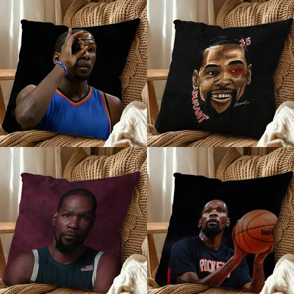 Kevin Durant Player No7 Double-Sided Printed Cushion Cover Bedroom Bedside Sofa Pillow Case