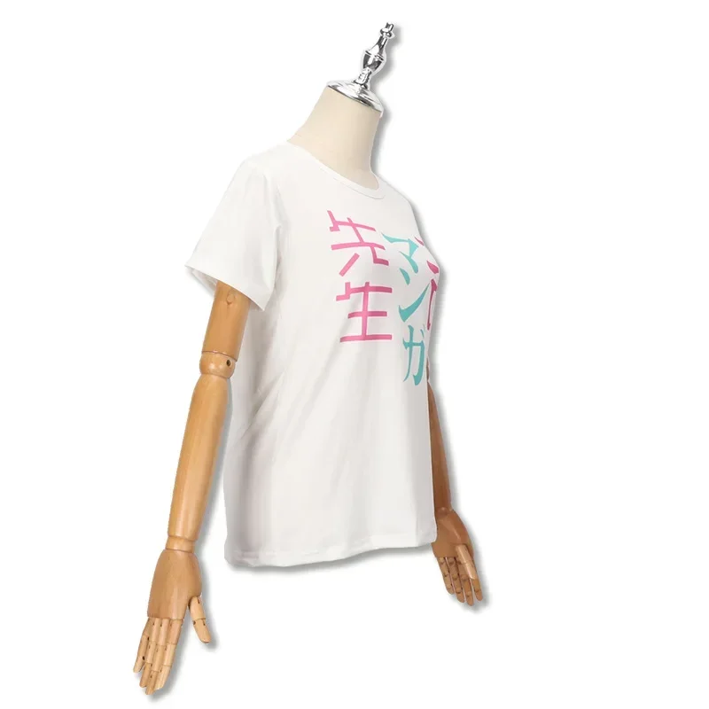 Sn66 Sensei anime Izumi cosplay costumes summer short sleeve casual fancy cartoon tops for grilsw & C @