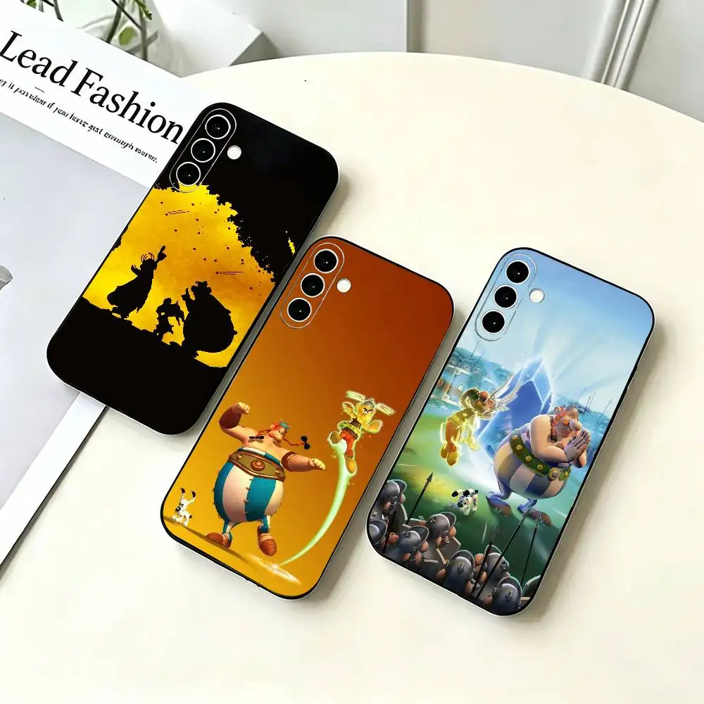 classic A-Asterix the Gaulll Phone Case For Samsung A73 20,21s,22,31,32,52,53,72 Soft Black Shell