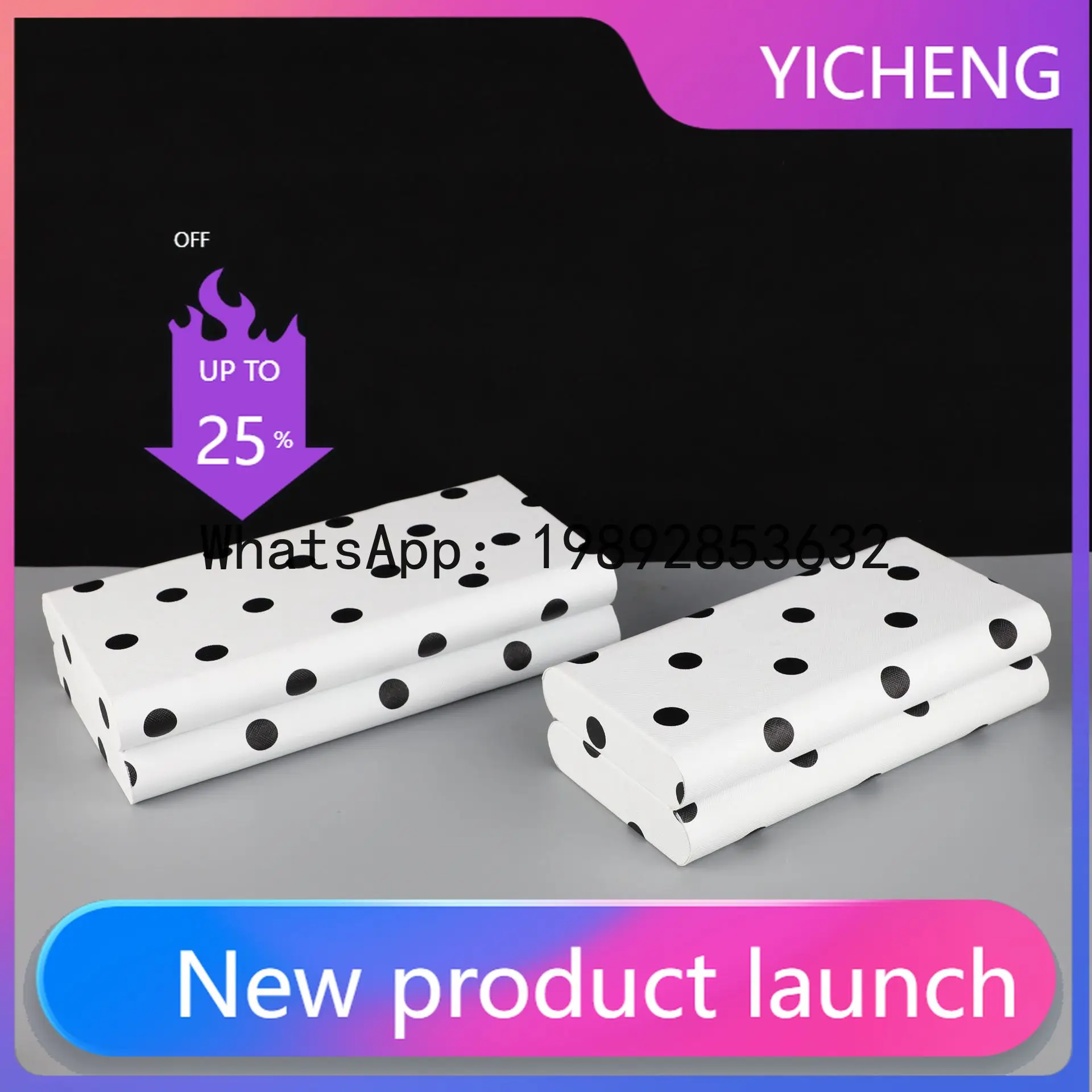 Black and White Polka Dot Storage Box Jewelry Storage Box Desktop Organization Container Home Accessories Display