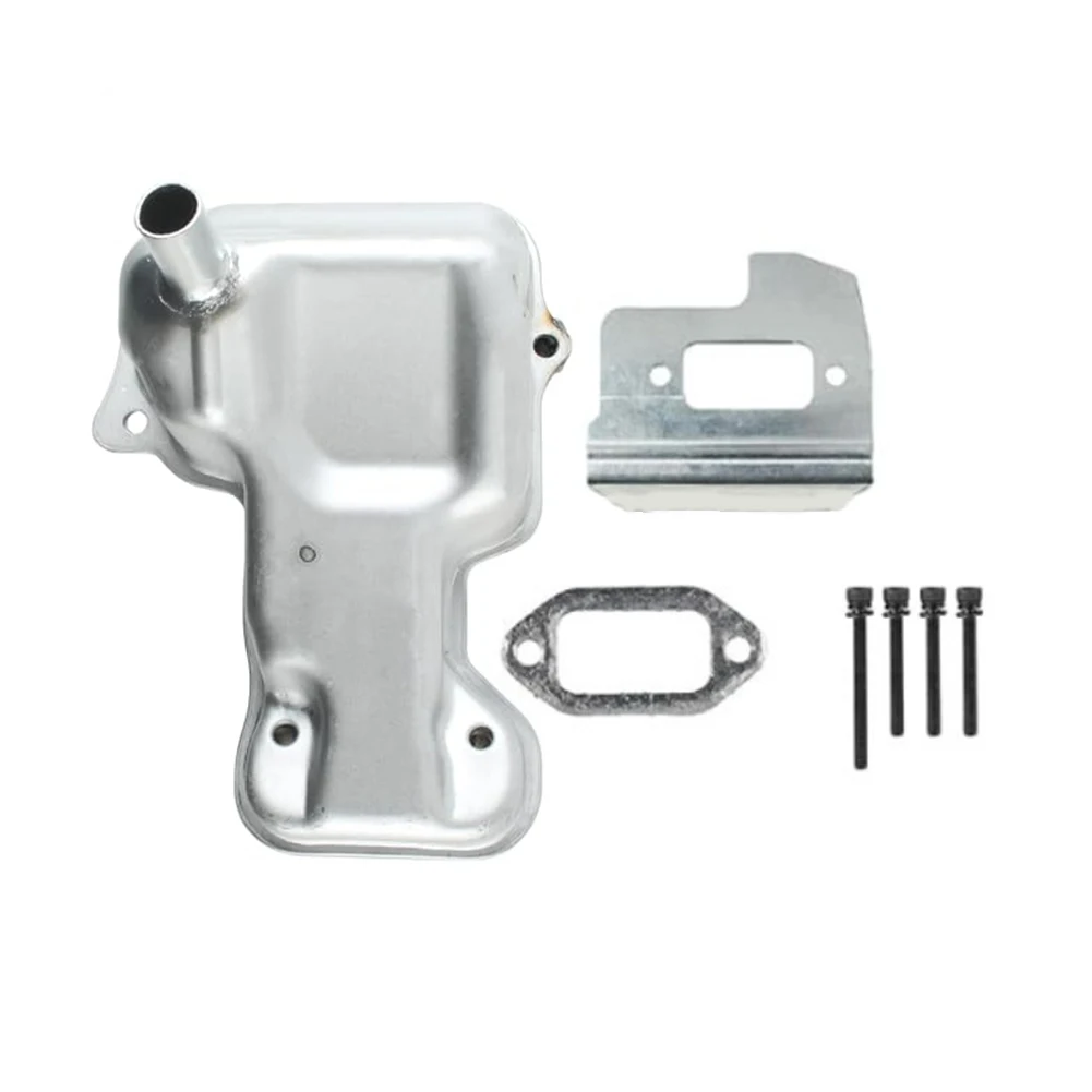 Compatible Muffler Replacement Cutting Complete Exhaust Kit Chainsaw Exhaust Easy Installation Enhanced Performance