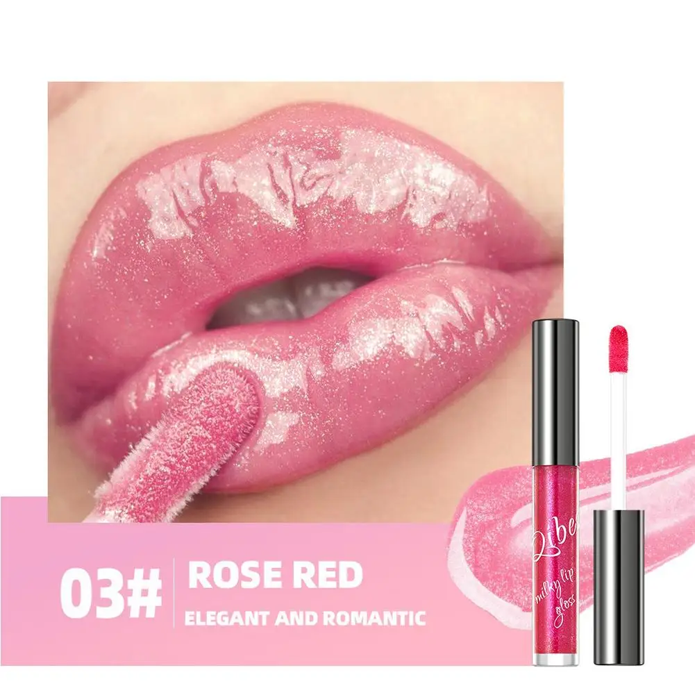 3 ألوان بريق ملمع الشفاه بيرليسسينت ملمع الشفاه الساطع مرآة لامع السائل أحمر الشفاه ترطيب أحمر الشفاه دائم طبطب