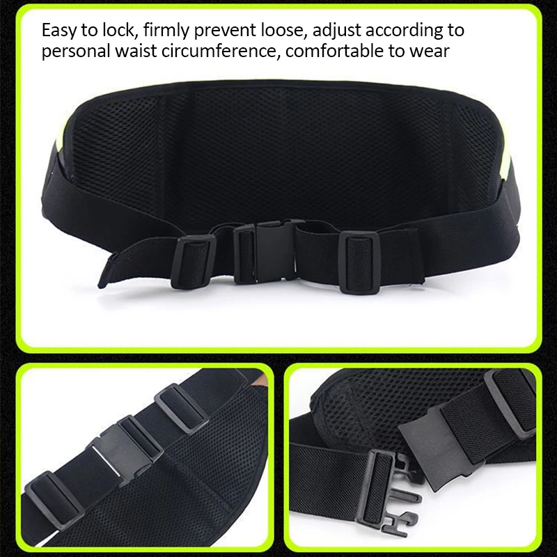 Running Waist Bag Marathon Jogging Bag Water Bottle Hip Waist Pack Waterproof Outdoor Sports Jogging Cycling Phone Waist Bags