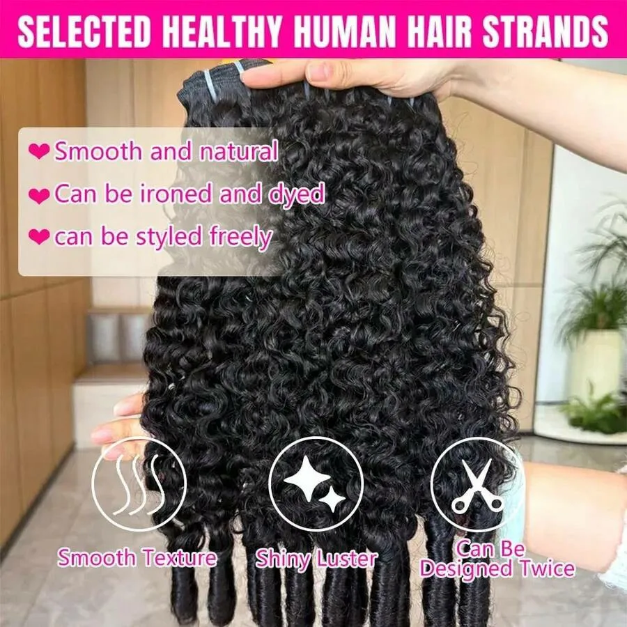 Smilegirl 15A Burmese Virgin Raw Human Hair Bundles Unprocessed Water Wave Curly Hair Weaving Extensions Burmese Curly Hair Bundles