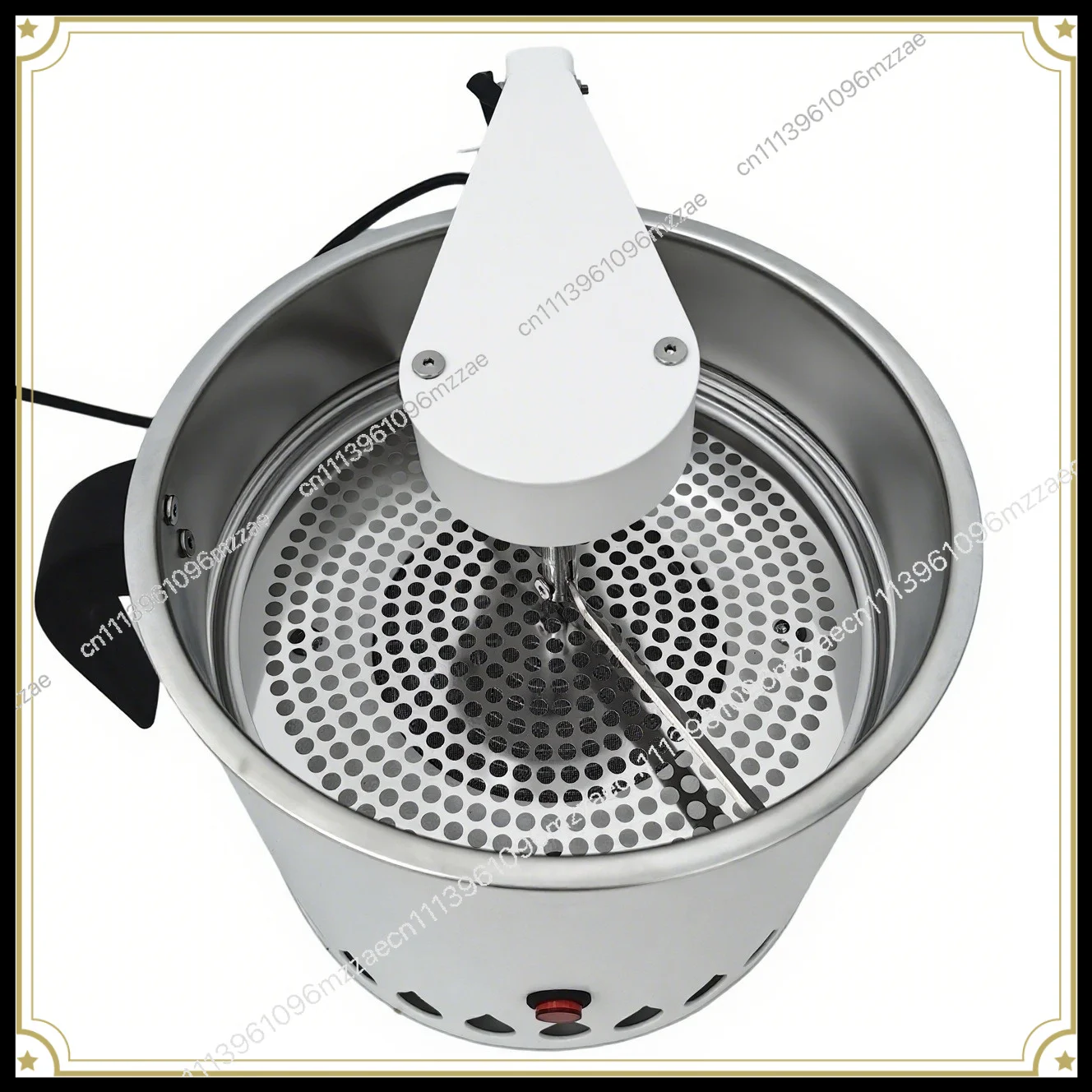 600g Coffee Bean Cooler with Silver Skin Remover Rotary Cooling Tray for Home Roasting Tools