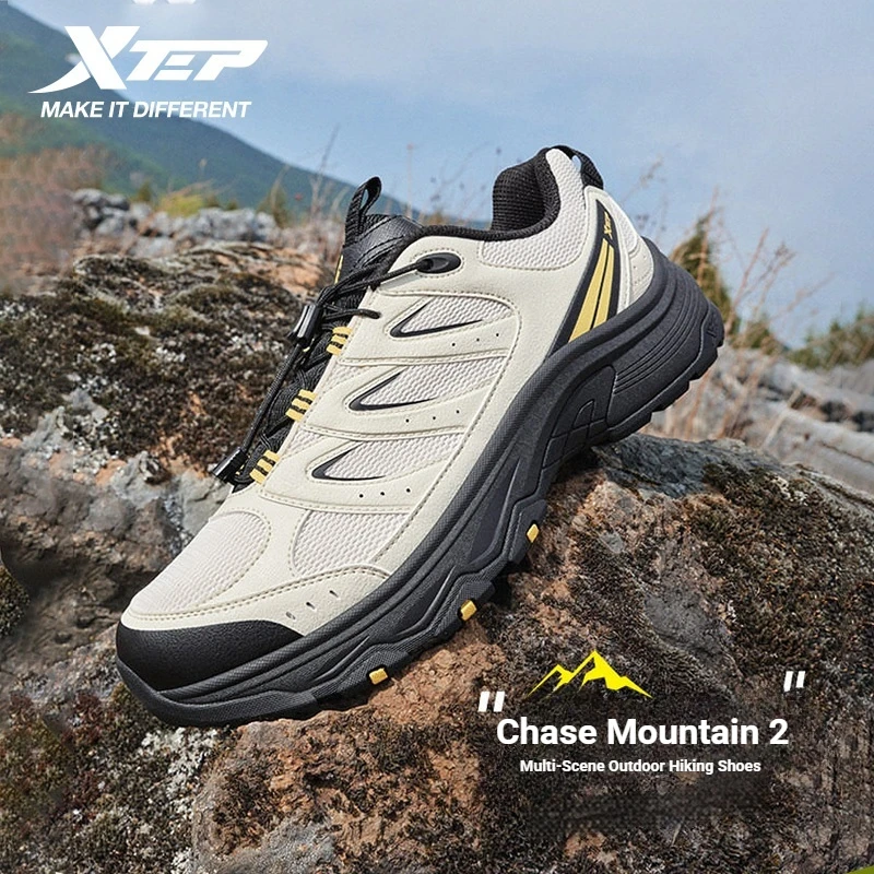 Xtep Chase Mountain 2.0 For Male Comfort Cushioning Durable Cushioning Rebound Anti-Slip Outdoor Hiking Shoes 874319170004