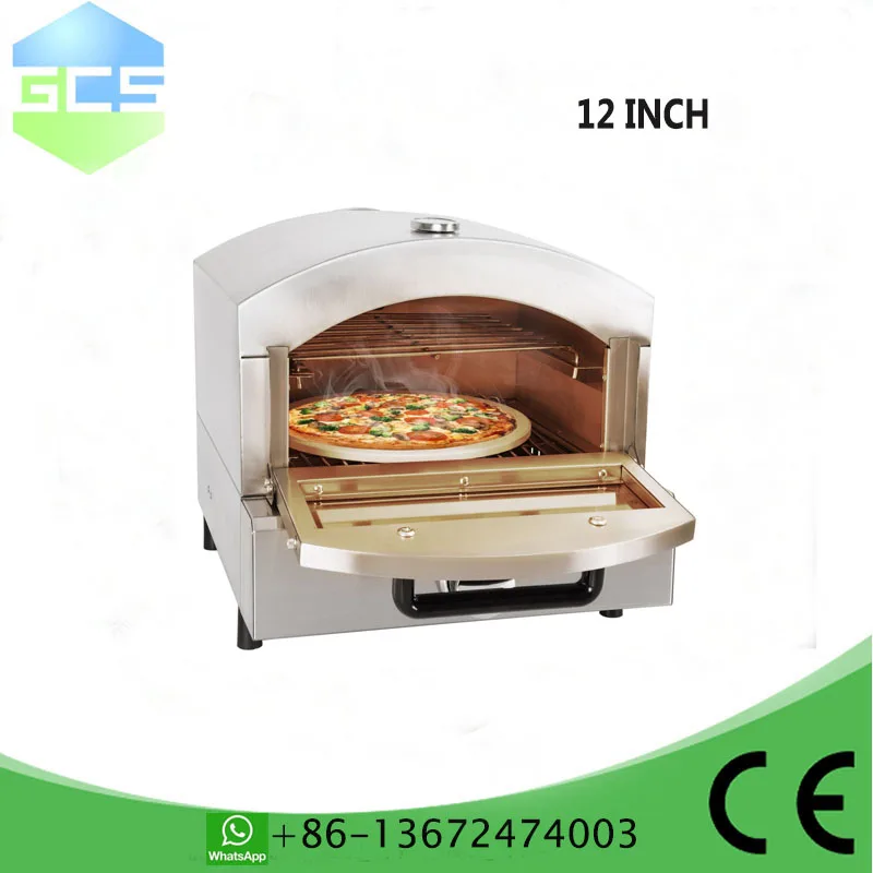 전기 12 인치 피자 오븐 상업용 베이킹 기계 베이커 350도 토스트 빵 메이커 쿠키 홈 케이크 호박 파이