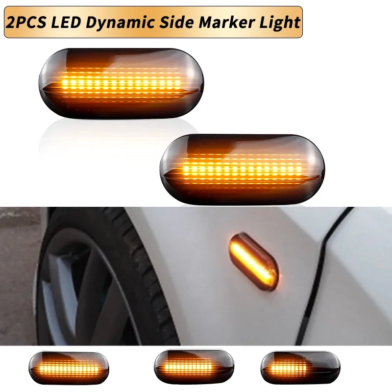 

2 шт. 12 В светодиодные динамические боковые габаритные фонари, указатели поворота Canbus для Ford Fiesta Focus MK2 Fusion Galaxy C-Max, автомобильные аксессуары