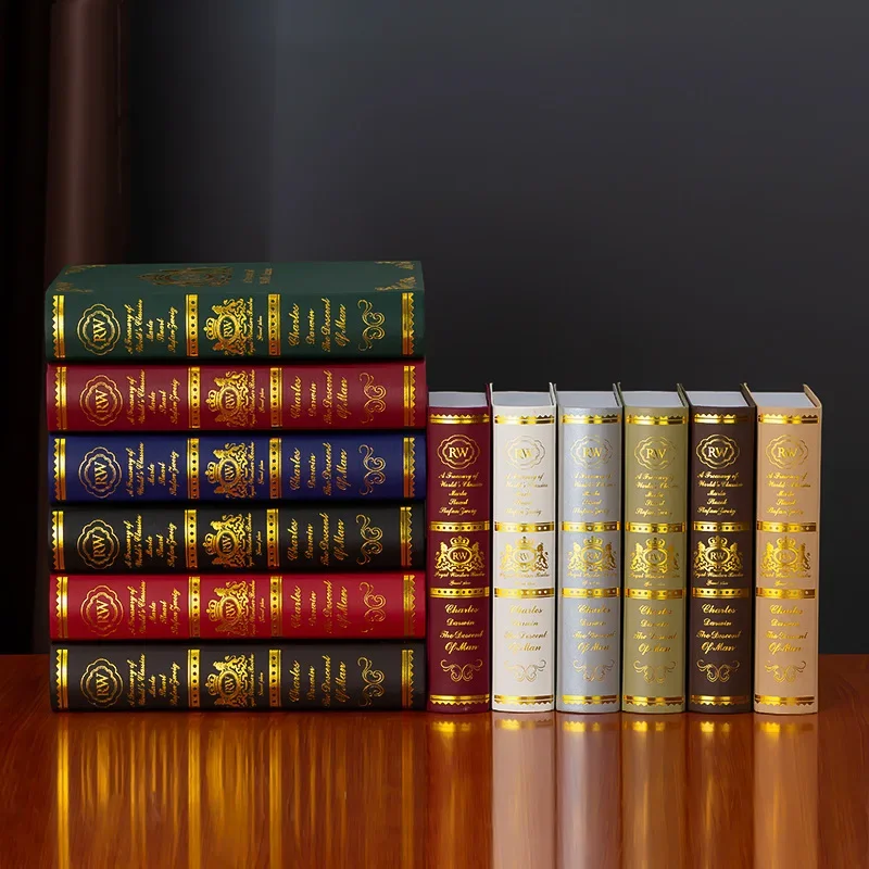 12 قطعة/المجموعة Vintage نموذج كتاب وهمية زخرفة محاكاة كتاب الديكور التصوير كتاب الدعائم المنزلية غرفة الدراسة الديكور