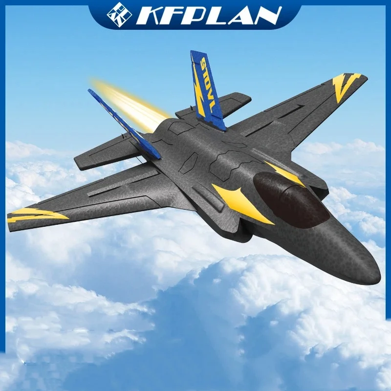 Kf605 Remote Control Airplane 4 Channel Fixed Wing Glider Epp Foam F35 Fighter Outdoor Flying For Adult Hobby Enthusiasts
