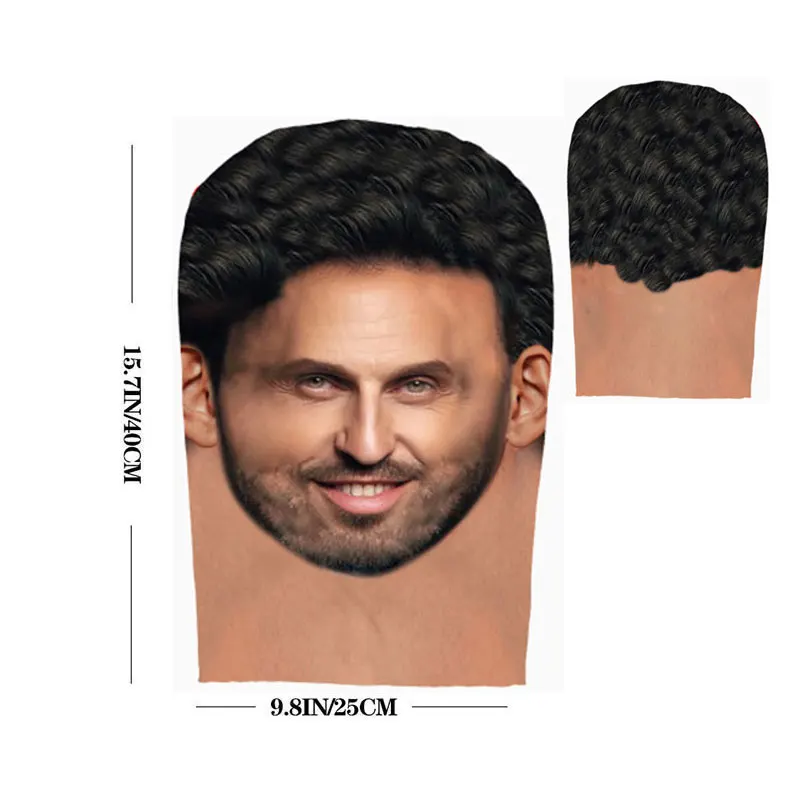 Double Sided 3D Printing Mask Cosplay Funny Real Person Masks