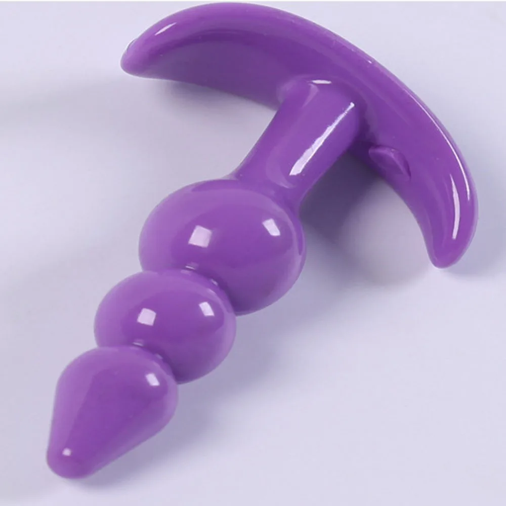 Tappi anali in Silicone morbido perline anali Dildo Butt Plug massaggio alla prostata tappo Sexy Unisex giocattolo adulto del sesso per uomini donne