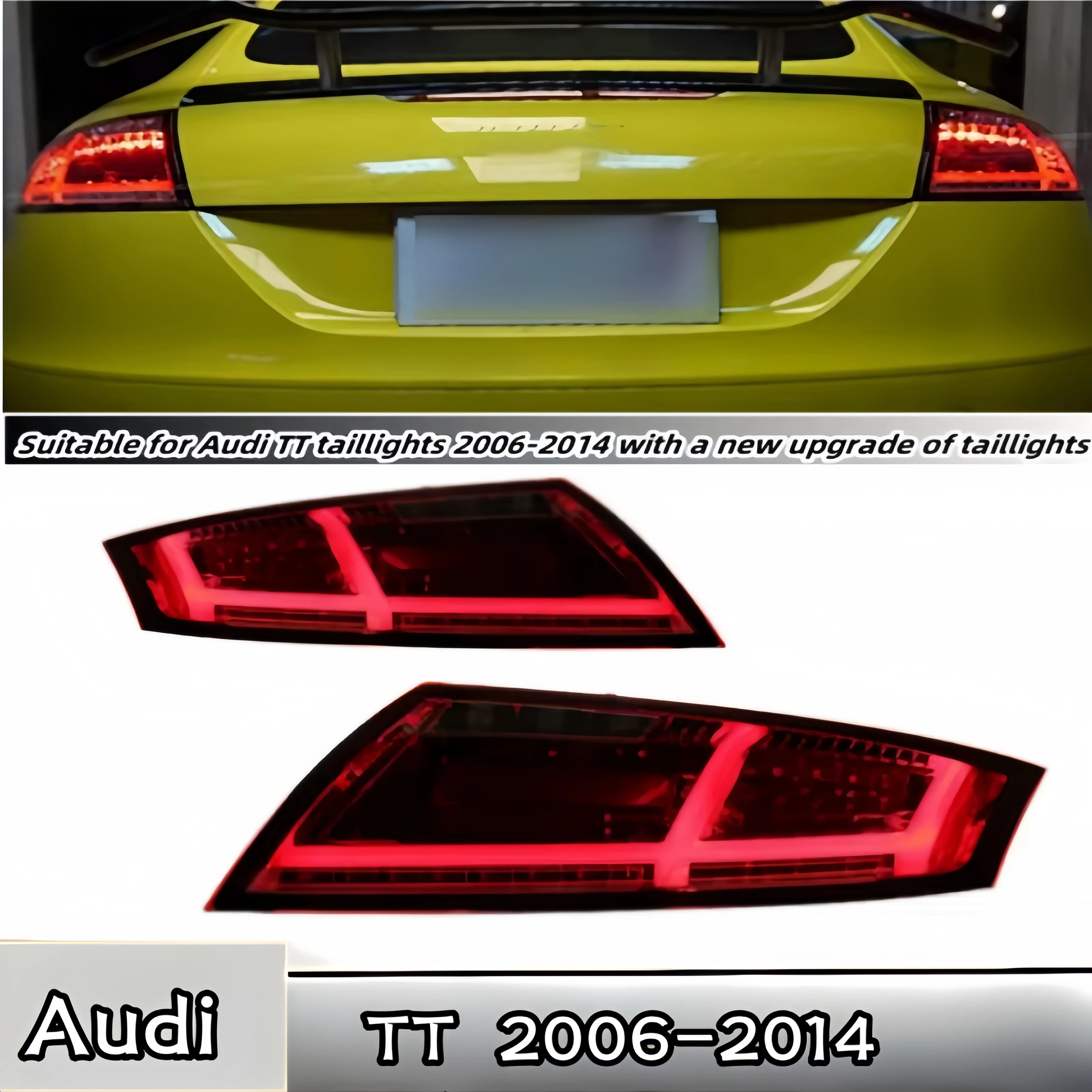 Car taillights suitable for Audi TT taillights 2006-2014 upgraded new style