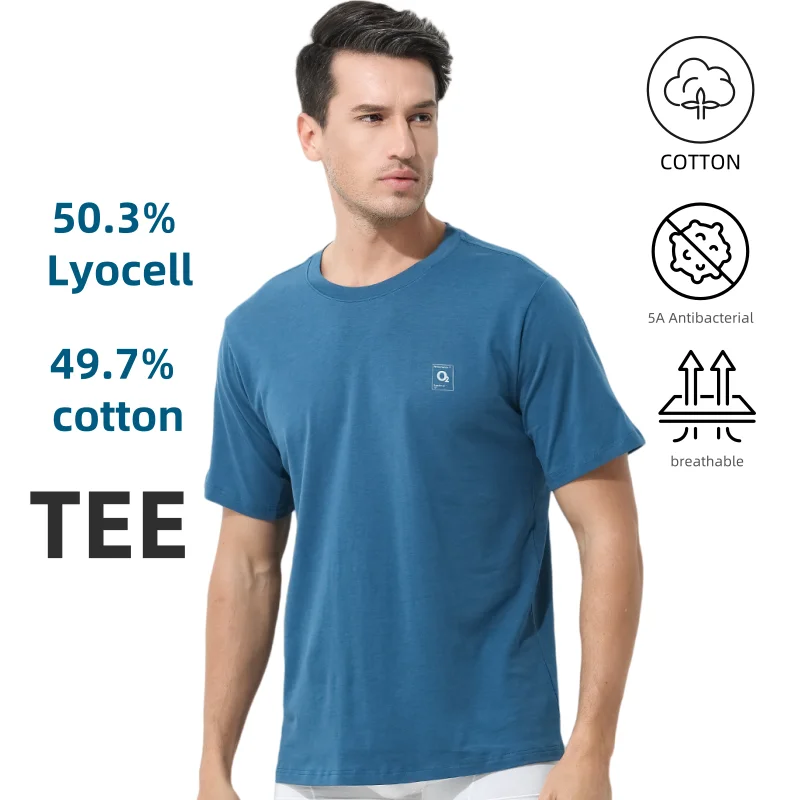 

170 г/м2 для тенселя, хлопковая футболка, мужские дышащие футболки высокого качества, летняя майка, однотонные роскошные удобные топы, одежда