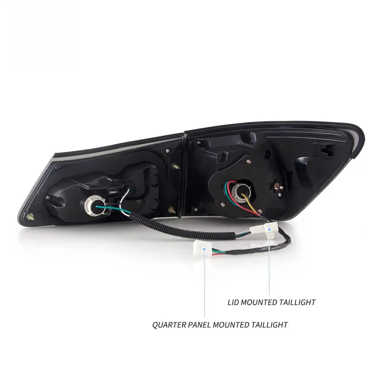 2 Stück LED-Rückleuchten-Set für Lexus IS250 IS350 IS F 2. Generation XE20 Limousine 2005-2013, Rücklicht mit sequenzieller gelber Blinkfunktion, Voll-LED-Tagfahrlicht, Brems- und Rückfahrlicht,