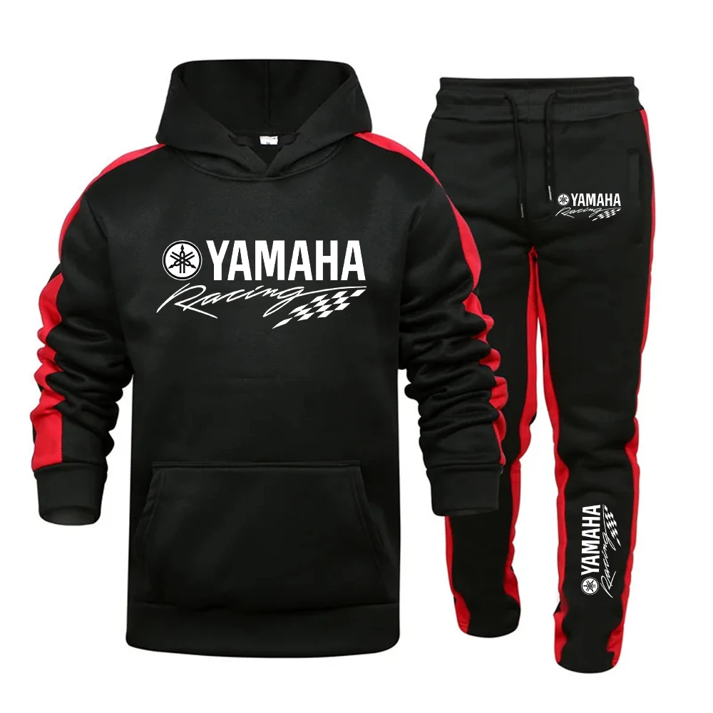 Nueva moda y moda, traje deportivo con logo Yamaha para hombre, Sudadera con capucha, pantalones deportivos, deportes casuales diarios de alta calidad para hombre j