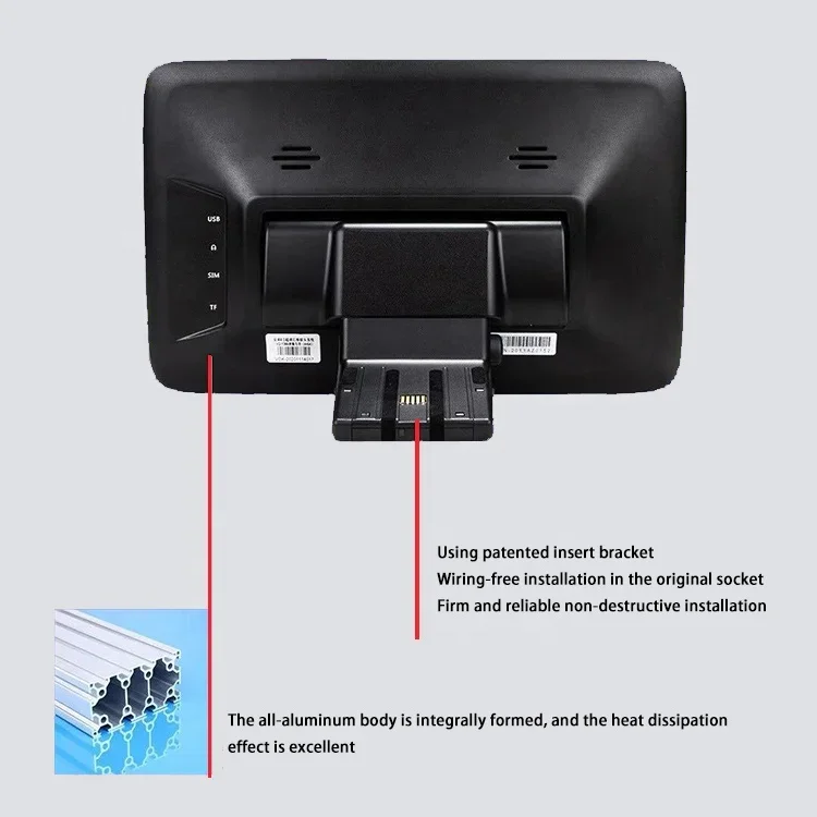 2025 Plug and Play Car Rear Seat Multimedia Video Player Android IPS TV Screne for C E S GLC GLE CLS V260