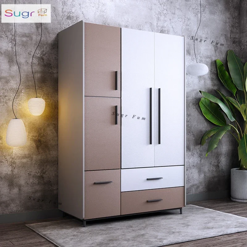 

door wardrobe household Italian minimalist bedroom small apartment locker large wardrobe children's wardrobe