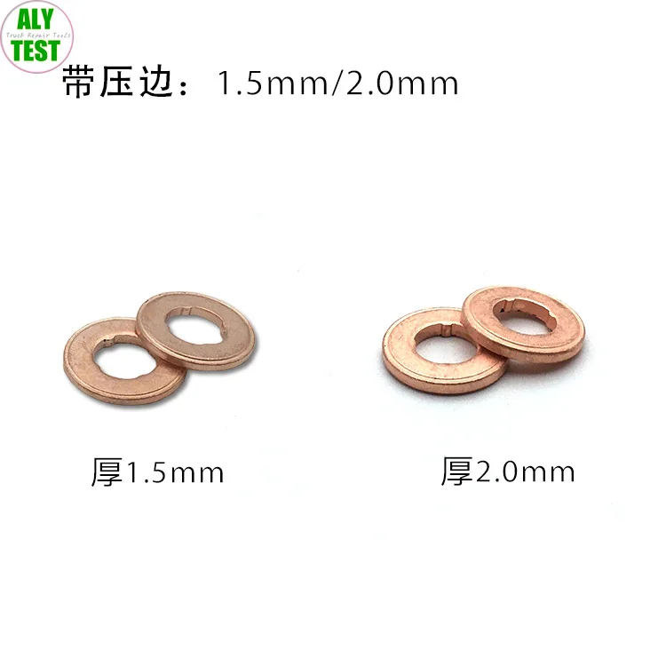 100PCS Diesel Common Rail Injector Nozzle Copper Washer F00VC17504 F00VC17503 9001-850 9001-850B 9001-850E