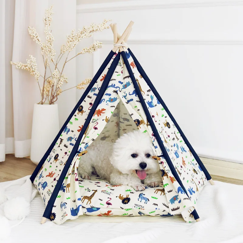 Internet famous pet tents, cat nests, dog nests, Teddy washable cotton canvas, lion style pet nests, pet supplies for distributi