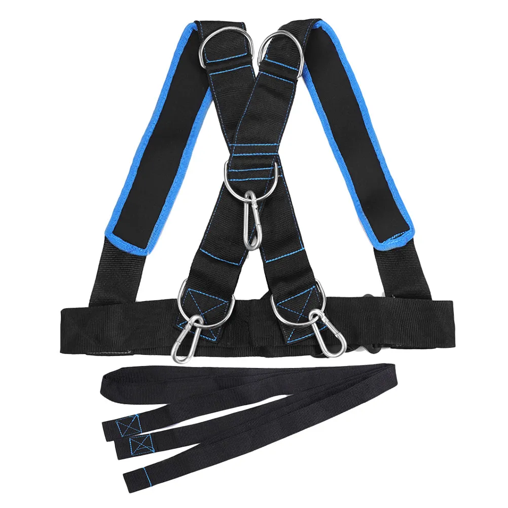 1Pcs Resistance Training Harness Sturdy Sled Workout Equipment with No-Slip Belt System for Tire Drag Core Strength Posterior