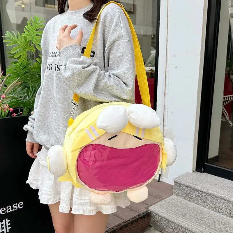 

anime crossbody heartache bag Kagamine Rin kawaii decorate Kagamine Len girl large capacity storage bag Surrounding Gift