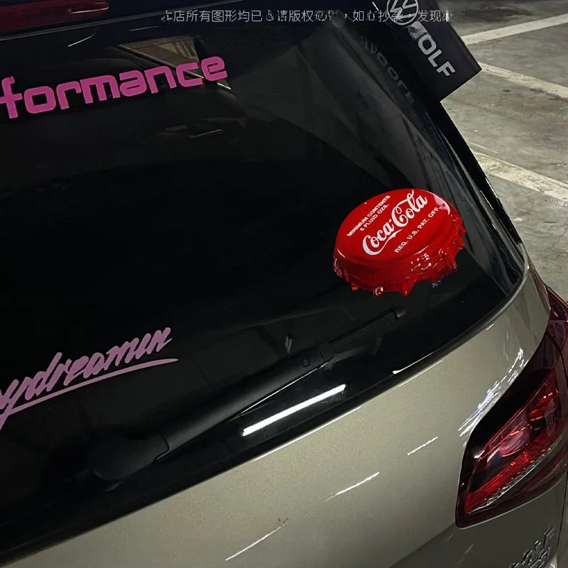 Creative Car Stickers Coca-Cola Bottle Cap Funny Body Decoration Stickers for Laptop Computer Case Automobile Decoration