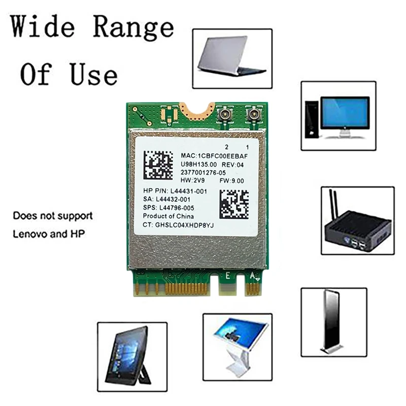 RTL8822CE Wireless Network Card 2.4G/5G Dual-Band Gigabit Wifi Bluetooth 5.0 M.2 NGFF Interface Wifi Wireless Module