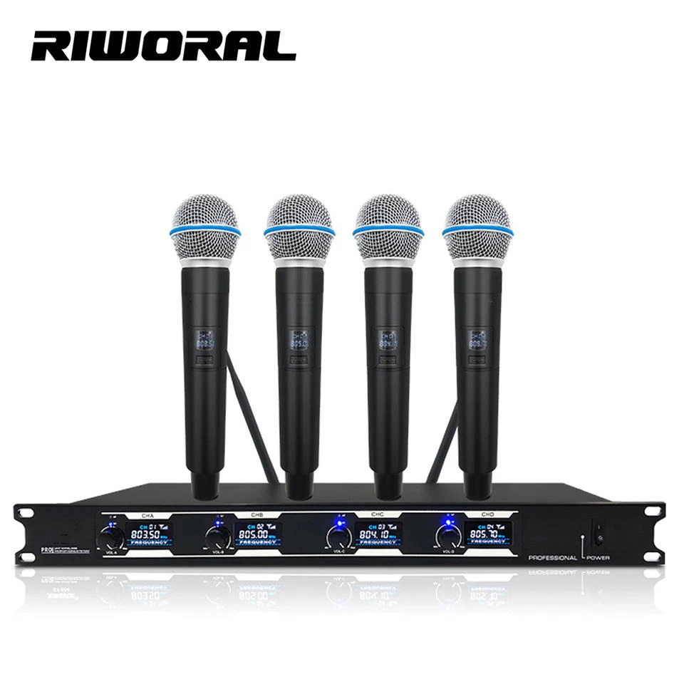 

SY804 Stage 1 to 4 Channel UHF Video Recording Professional Wireless Karaoke Microphone Handheld