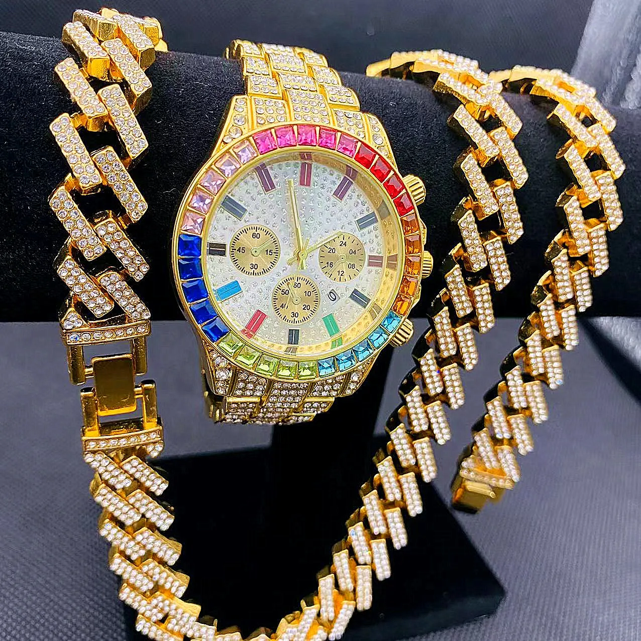 Ensemble de bijoux Hip Hop 3 p - Best Jewelry Watches For Women avis et prix