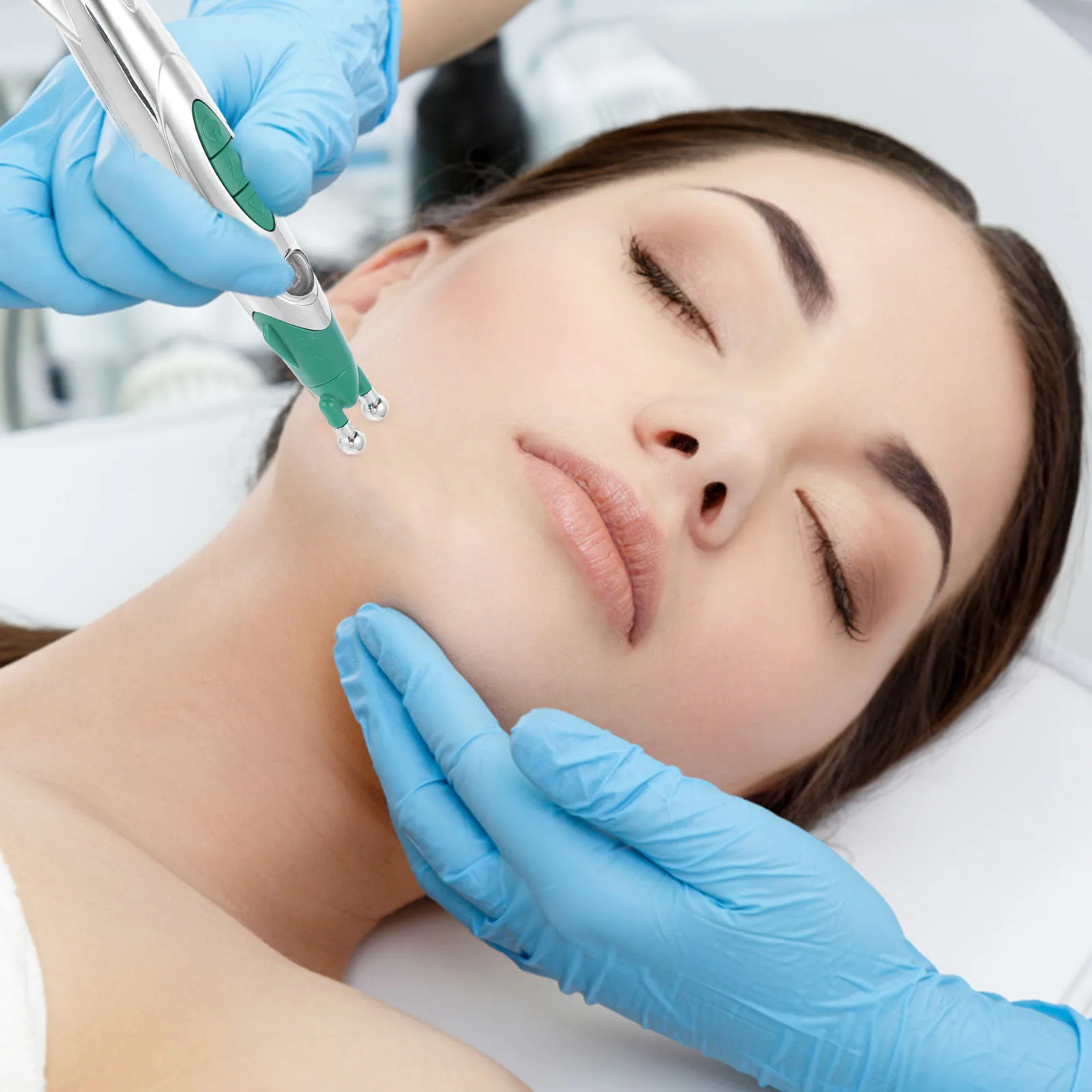 

Portable Electronic Acupressure Pen Body Meridian Pain Relief Therapy Device Self Massage Stick