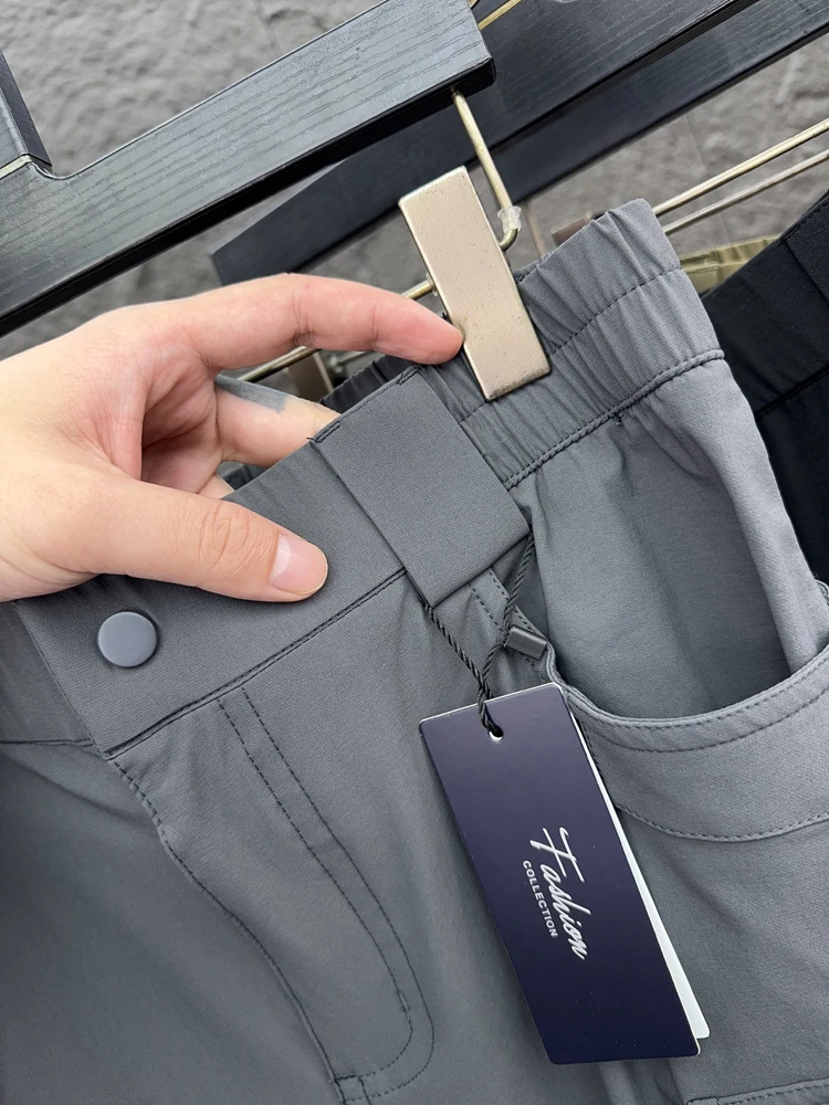 

Мужские уличные рабочие брюки, весна-лето, дышащие водонепроницаемые тонкие прямые повседневные брюки с несколькими карманами Pampa & Sle