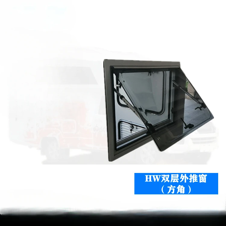 Accessories RV door Car window Silver frame RV right angle double push window