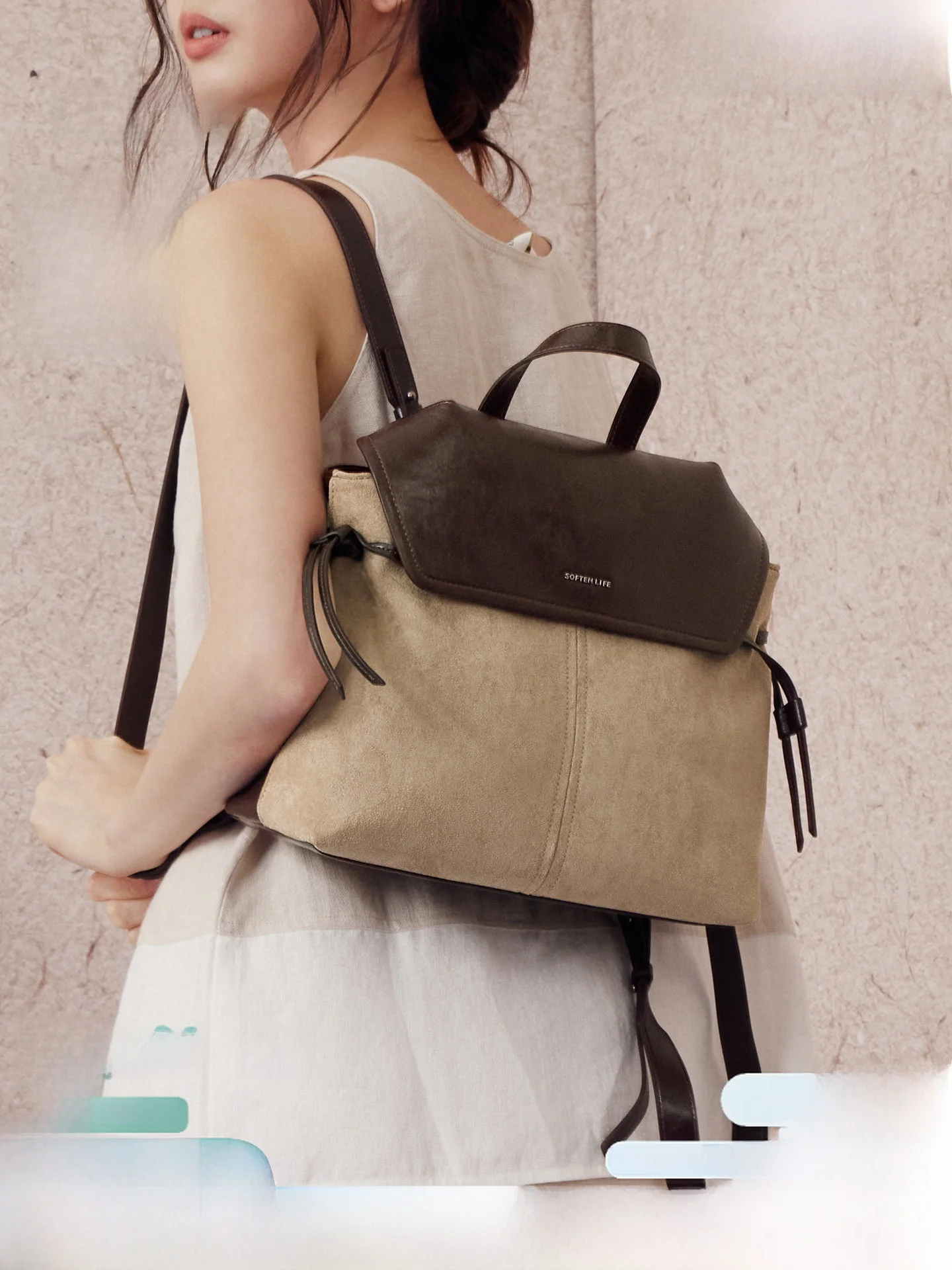 

Basto Winter New Simple Retro College Sle Women's Bapa Trendy Commuter Double oulder Bag 086DX5 Casual mat