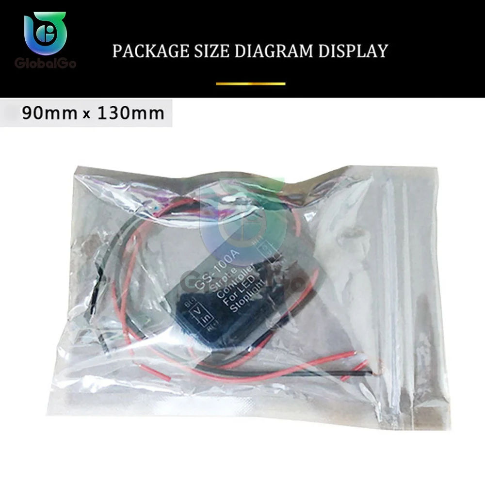 Universal 12-24V 2A 24W ตัวควบคุมความเร็วรอบโมดูลเบรครถ Light Flasher สำหรับรถยนต์รถจักรยานยนต์ LED เบรคหยุดสัญญาณ light