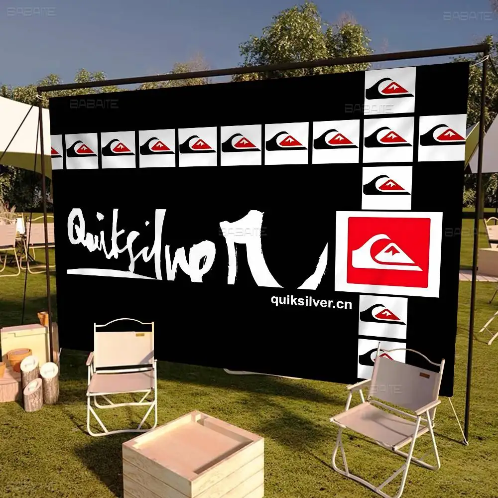 Флаги и баннеры для кемпинга и украшения, бренд Surf Q-Quiksilver, для модных семейных встреч и создания атмосферы на природе.