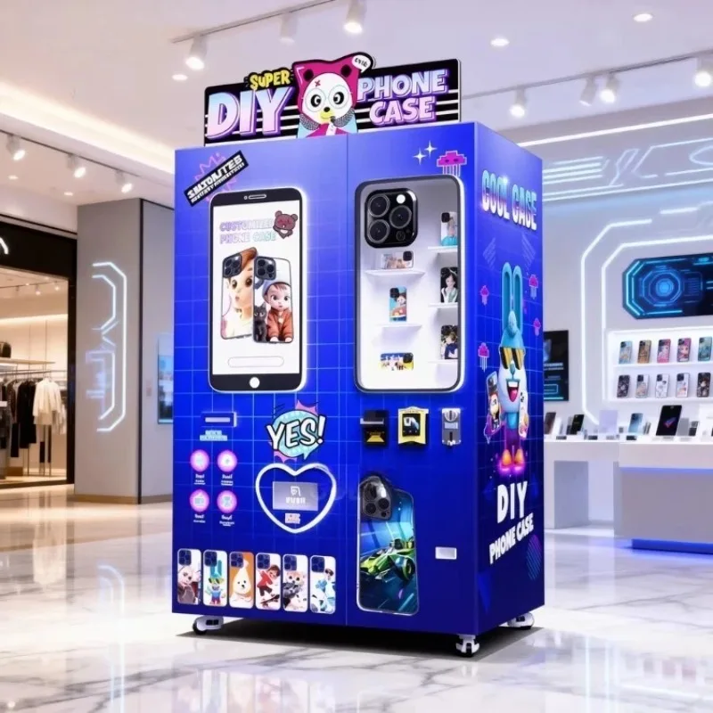 Automatic Custom Phone Case Printing Vending Machine Specialized Machines for DIY Personalized Phone Case Printing on Demand